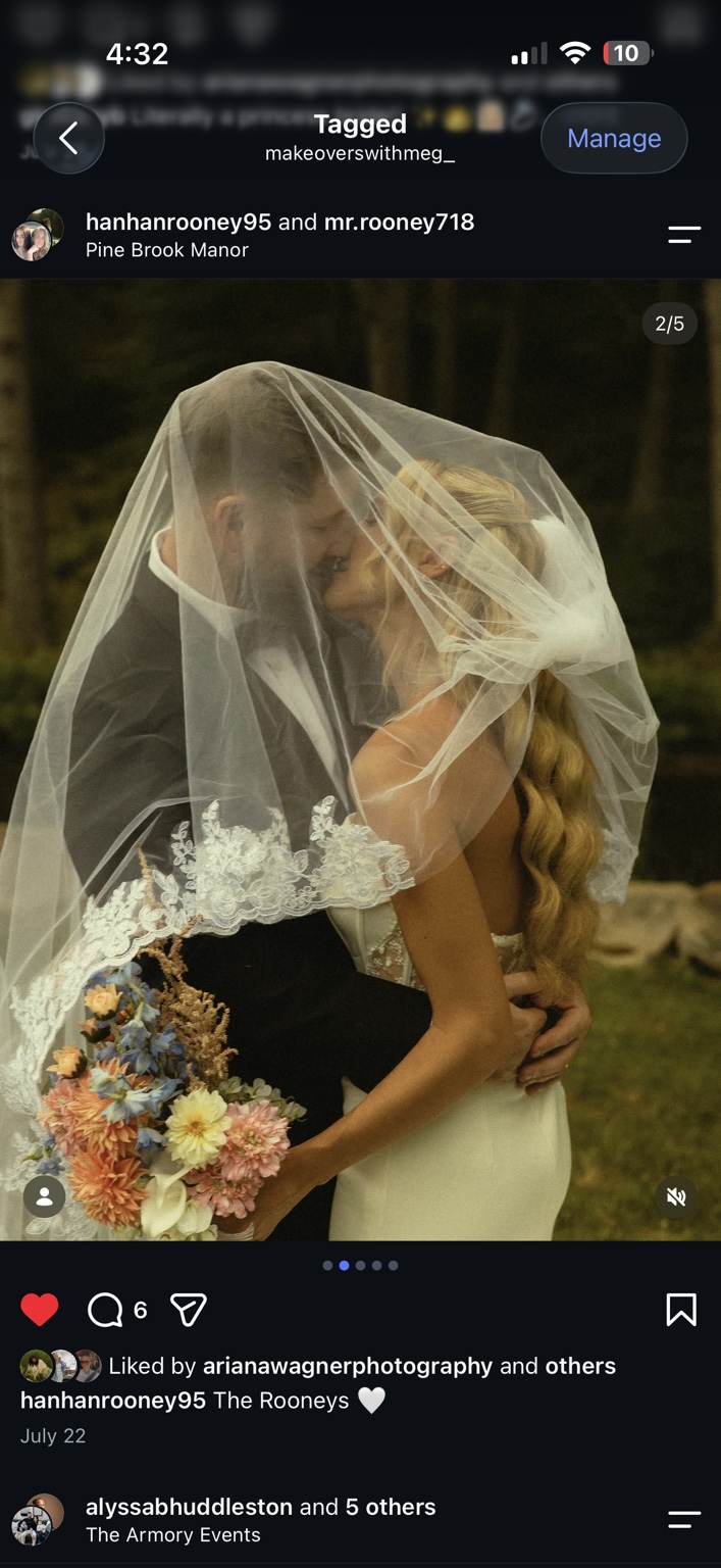 Newlyweds sharing a moment beneath a lace-edged veil